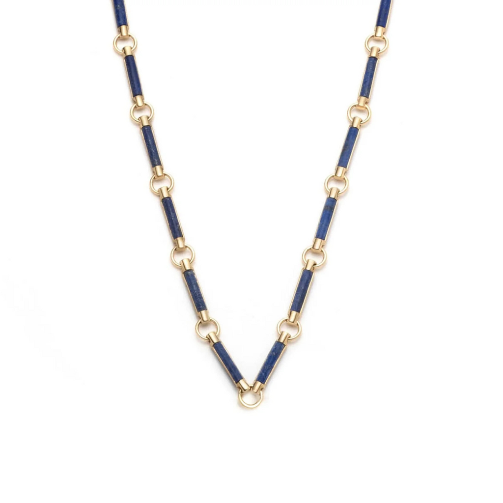 Lapis Lazuli Stone Chain Choker view 1