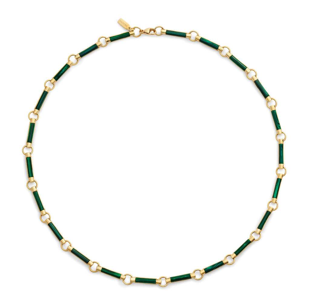 18K Yellow Gold Element | Element Chain | Malachite, Yellow Gold – FoundRae view 2