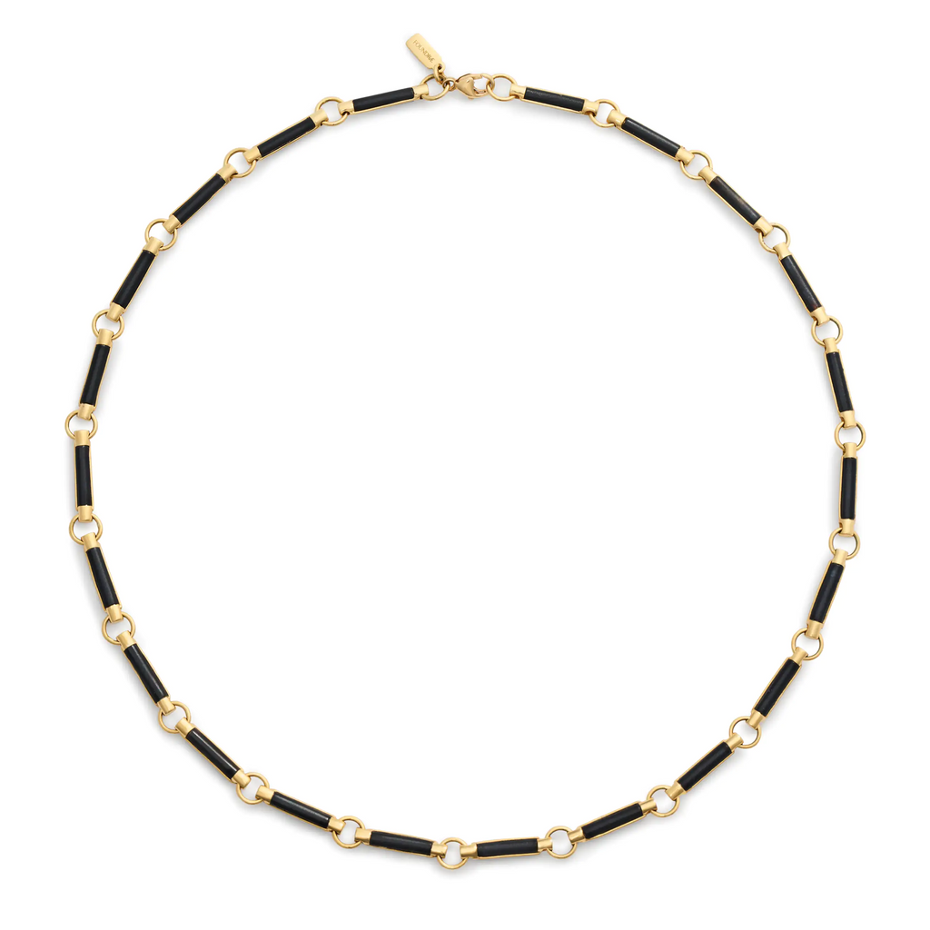 18K Yellow Gold Element | Element Chain | Onyx, Yellow Gold – FoundRae view 3