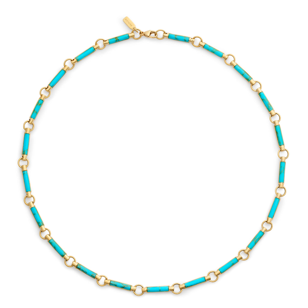 18K Yellow Gold Element | Element Chain | Turquoise, Yellow Gold – FoundRae view 2