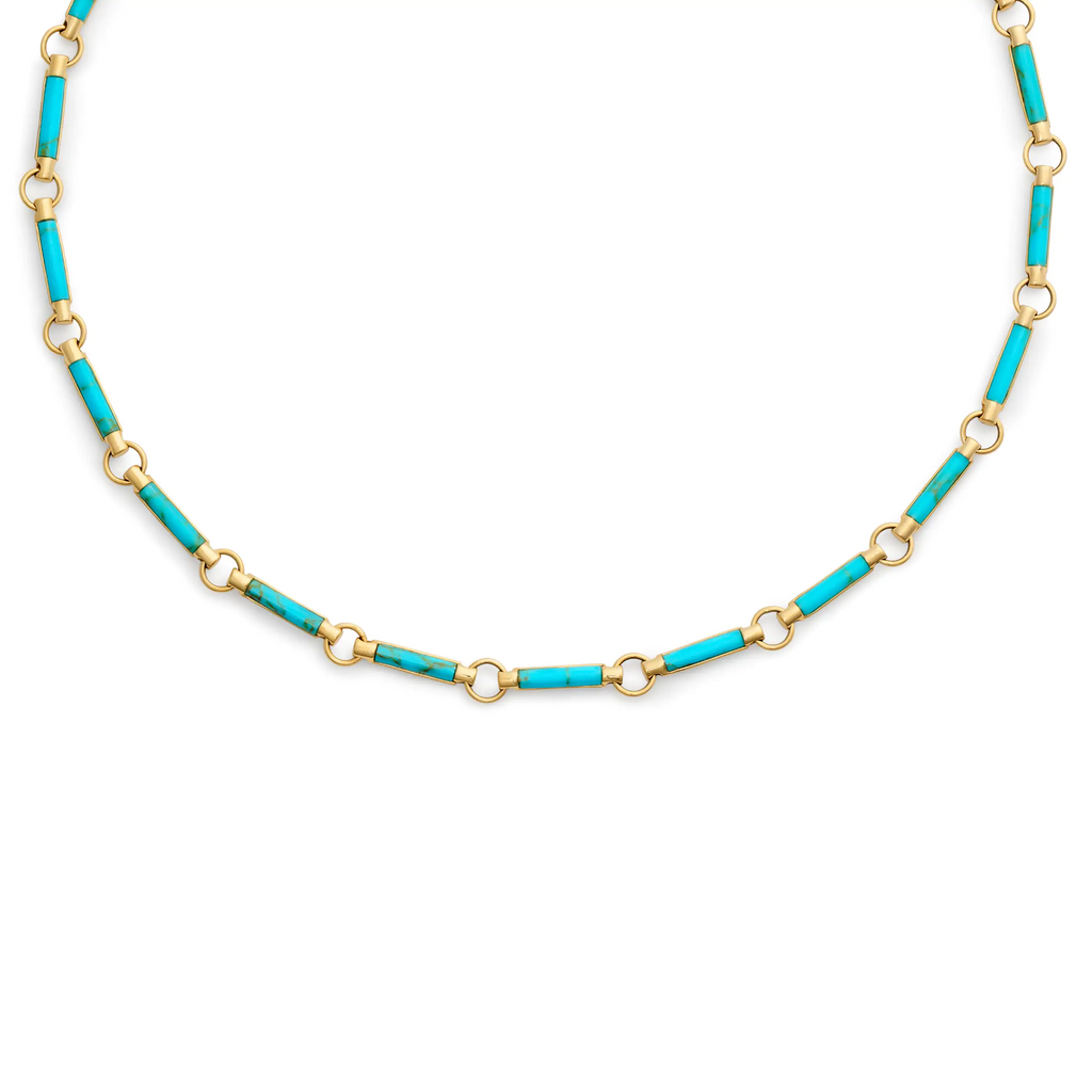 Element | Element Chain | Turquoise, 18K Yellow Gold view 1