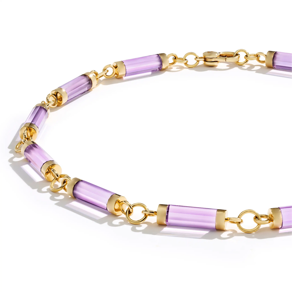 Element | Oversized Element Chain | Amethyst, Yellow Gold view 1