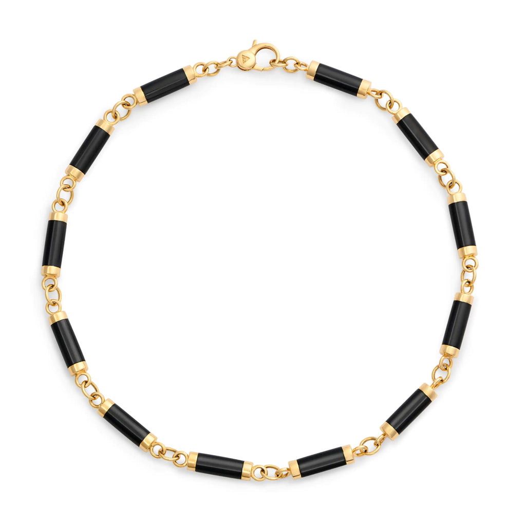 18K Yellow Gold Element | Oversized Element Chain | Onyx, 18K Yellow Gold – FoundRae view 3