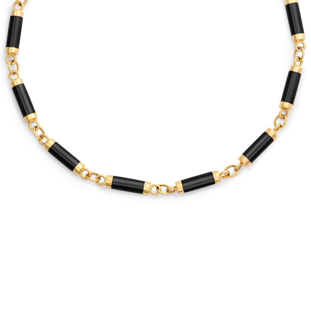 Element | Oversized Element Chain | Onyx, 18K Yellow Gold view 1