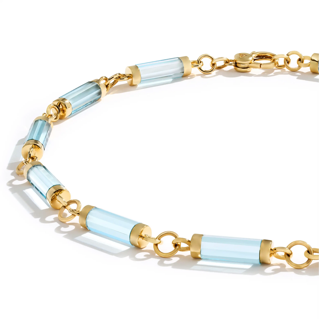 Element | Oversized Element Chain | Sky Blue Topaz, Yellow Gold view 1