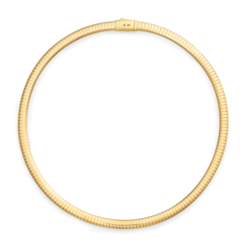 Sleek Collar | Medium Sleek Collar | 18K Yellow Gold – FoundRae view 3
