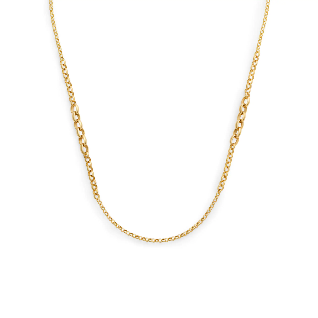 Belcher | Small Graduating Belcher Chain | 18K Yellow Gold view 1