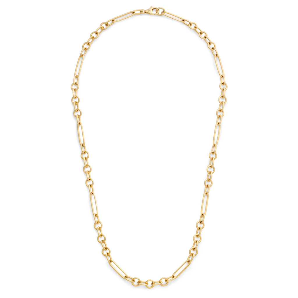 Mixed Clip | Small Mixed Clip Chain | 18K Yellow Gold view 2