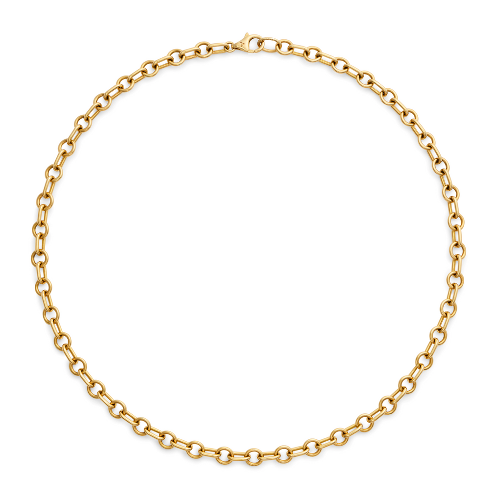 18K Yellow Gold Mixed Link | Small Mixed Link Chain | Yellow Gold – FoundRae view 3