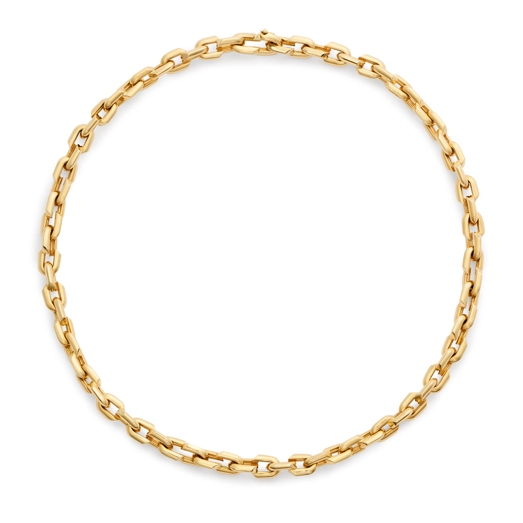 18K Yellow Gold Strong Hearts | Small Love Link Chain | Yellow Gold – FoundRae view 3