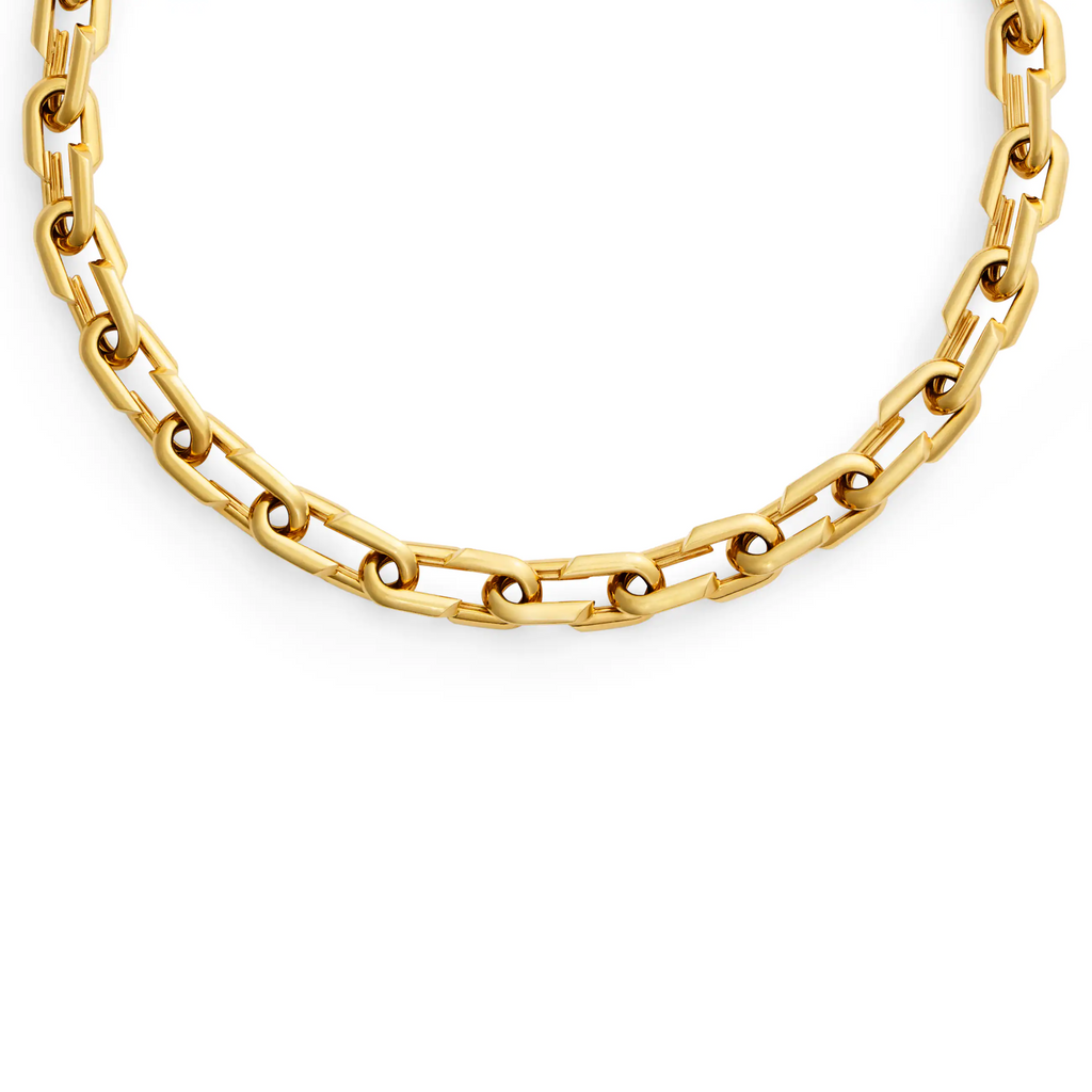 Strong Hearts | Medium Love Link Chain | Yellow Gold view 1