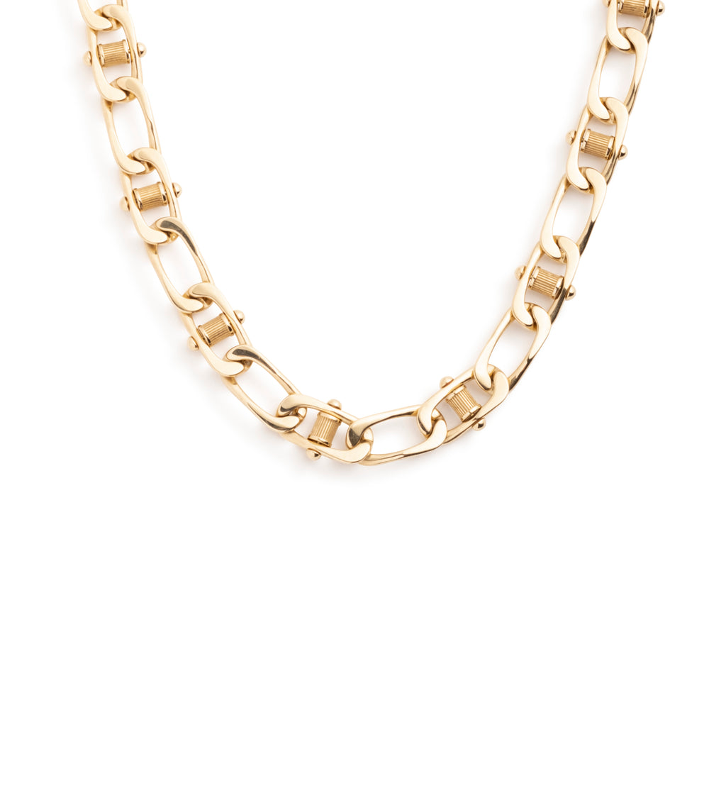 Lovestruck : Pierced Curb Chain Necklace view 1