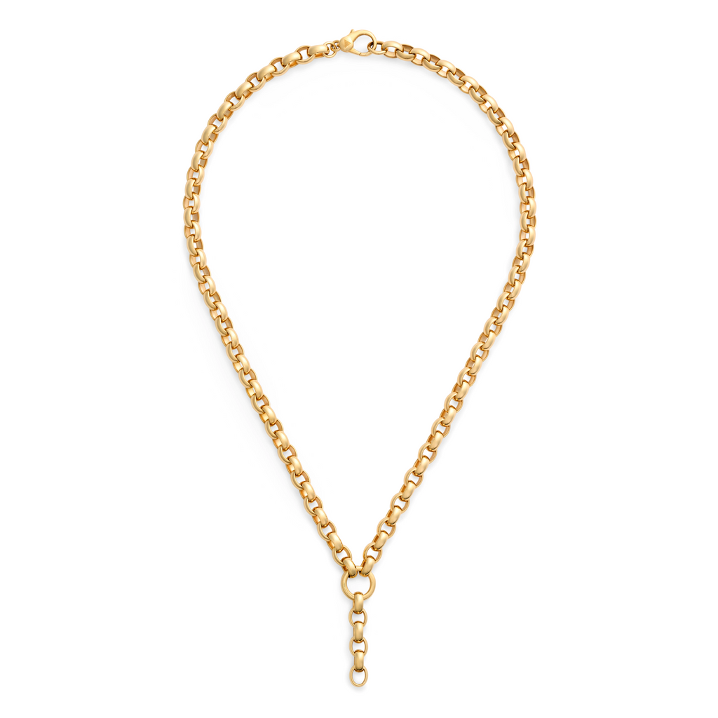 18K Yellow Gold Belcher | Oversized Belcher Extension Chain | Yellow Gold – FoundRae view 3