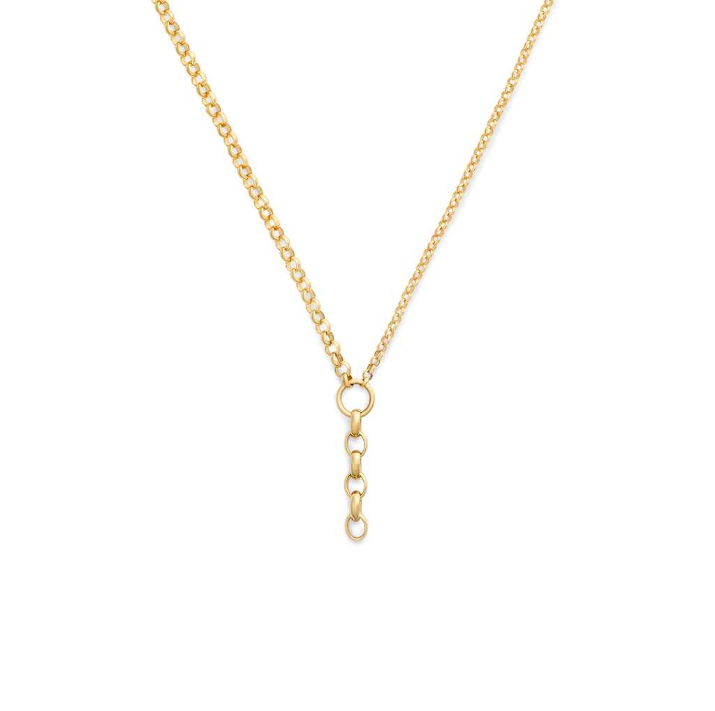 18K Yellow Gold Belcher | Medium Mixed Belcher Extension Chain | 18K Yellow Gold – FoundRae view 1