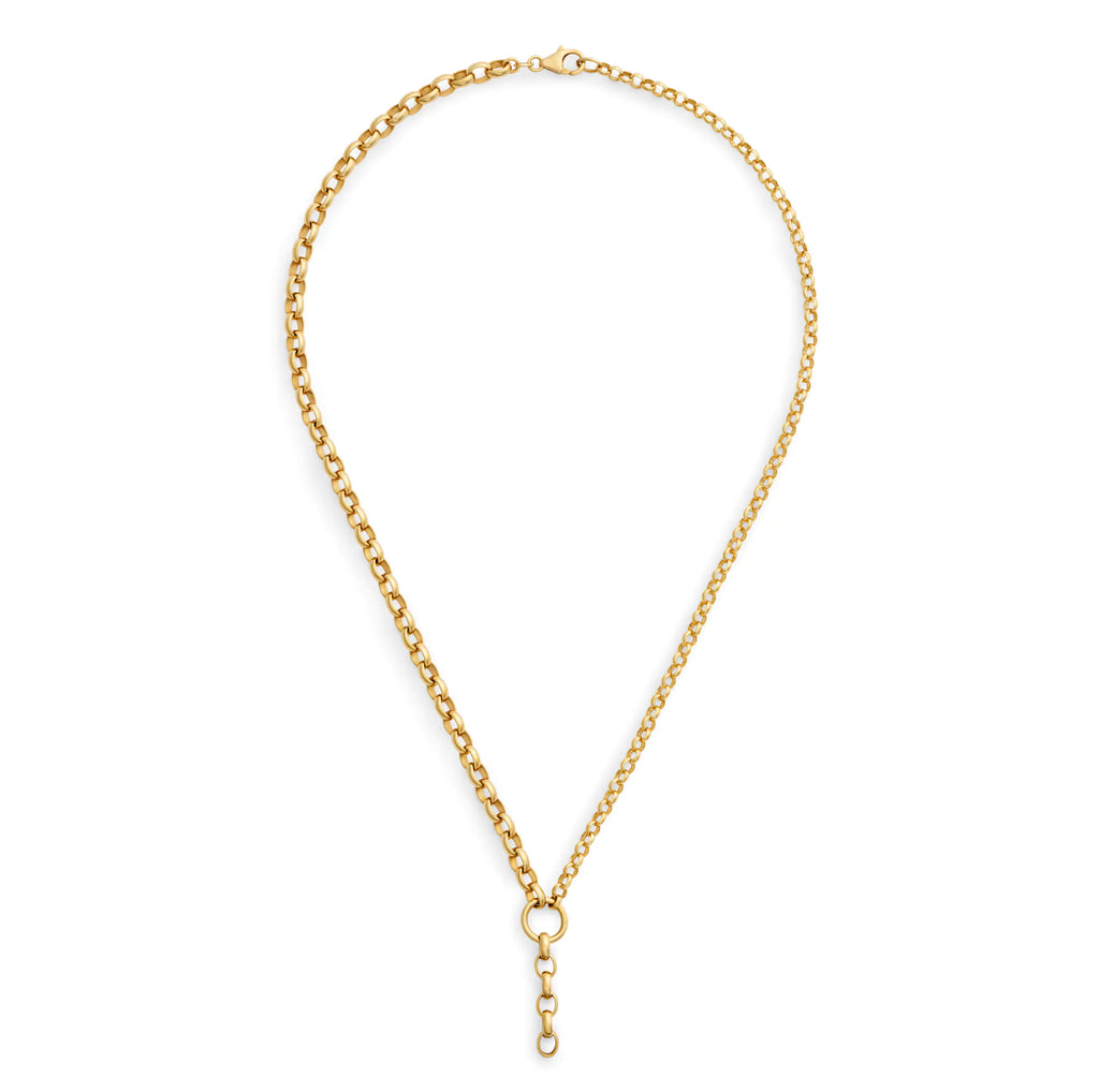 18K Yellow Gold Belcher | Heavy Mixed Belcher Extension Chain | 18K Yellow Gold – FoundRae view 3