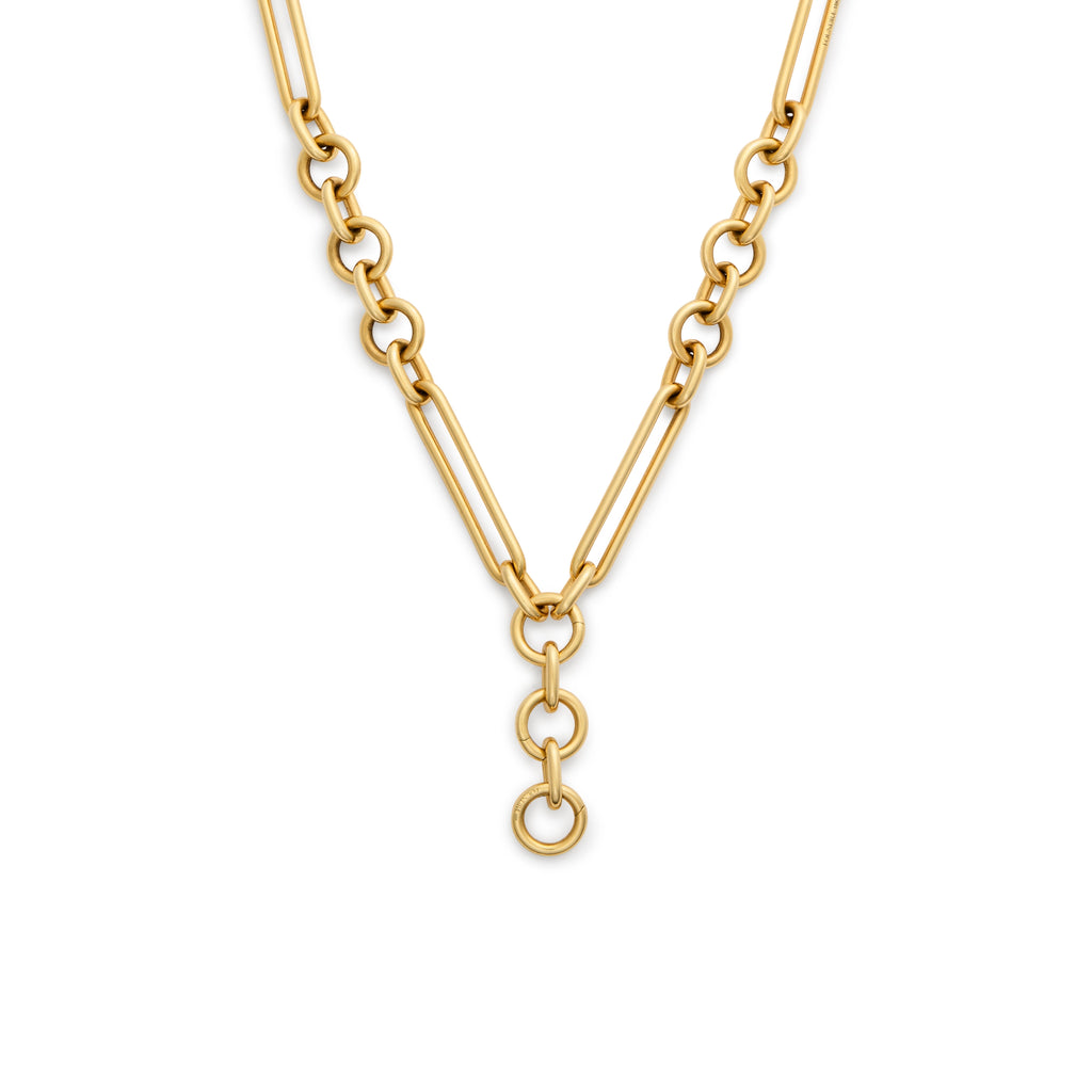 18K Yellow Gold Mixed Clip | Oversized Mixed Clip Chain | Yellow Gold – FoundRae view 4
