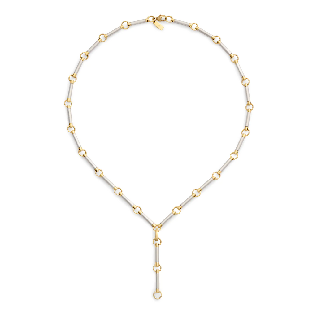 18K Mixed Gold Element | Element Extension Chain | White Gold, Yellow Gold – FoundRae view 3
