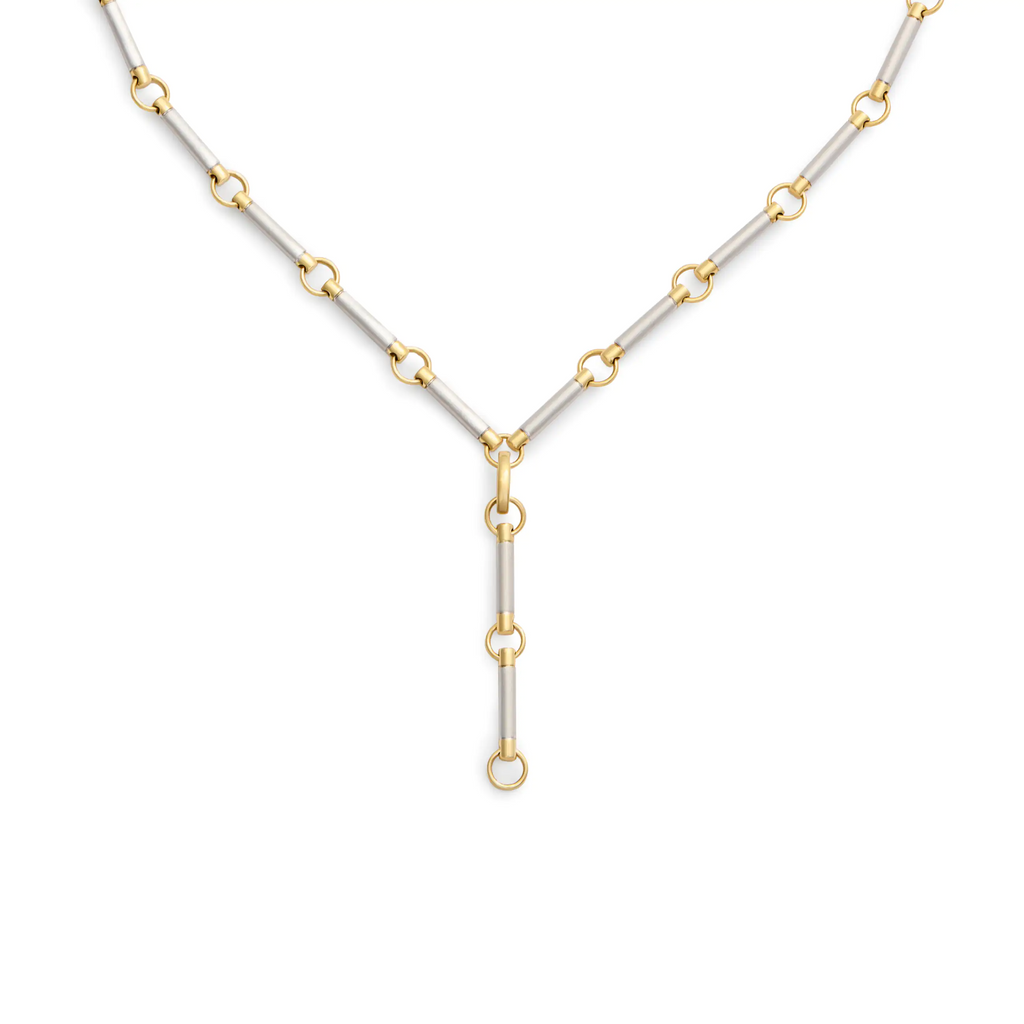 18K Mixed Gold Element | Element Extension Chain | White Gold, Yellow Gold – FoundRae view 1