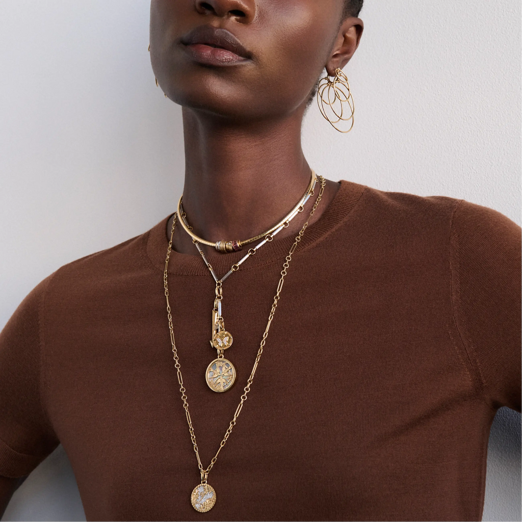 18K Mixed Gold Element | Element Extension Chain | White Gold, Yellow Gold – FoundRae view 2