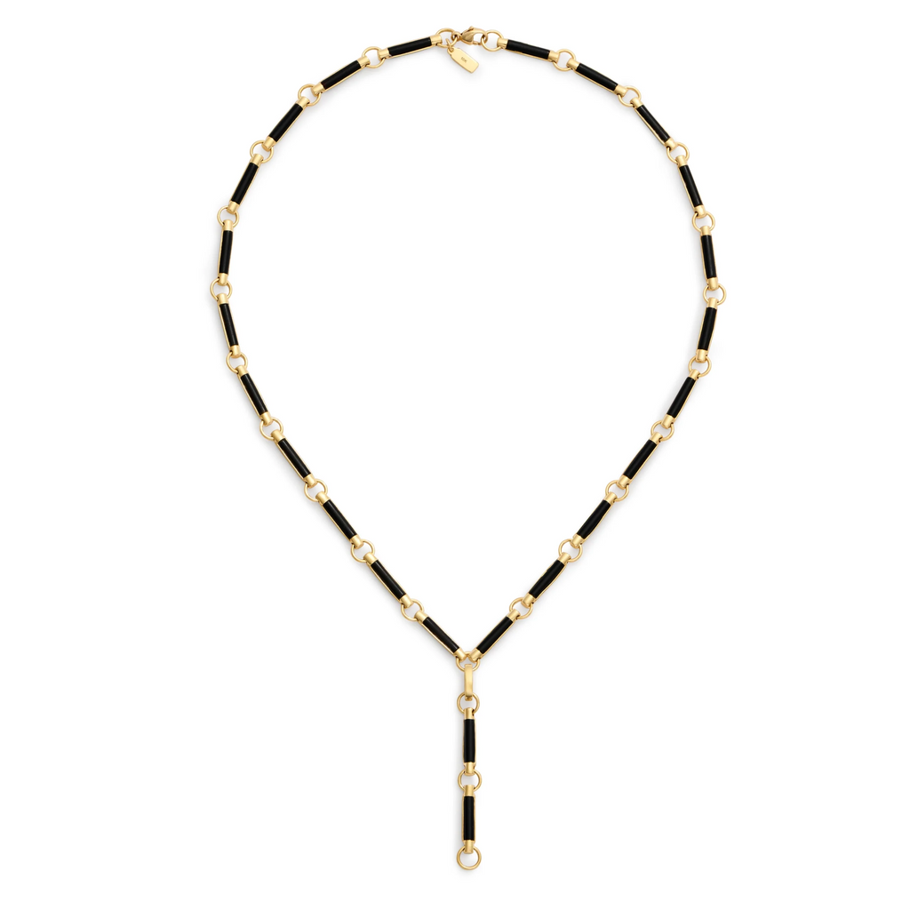18K Yellow Gold Element | Element Extension Chain | Onyx, Yellow Gold – FoundRae view 3