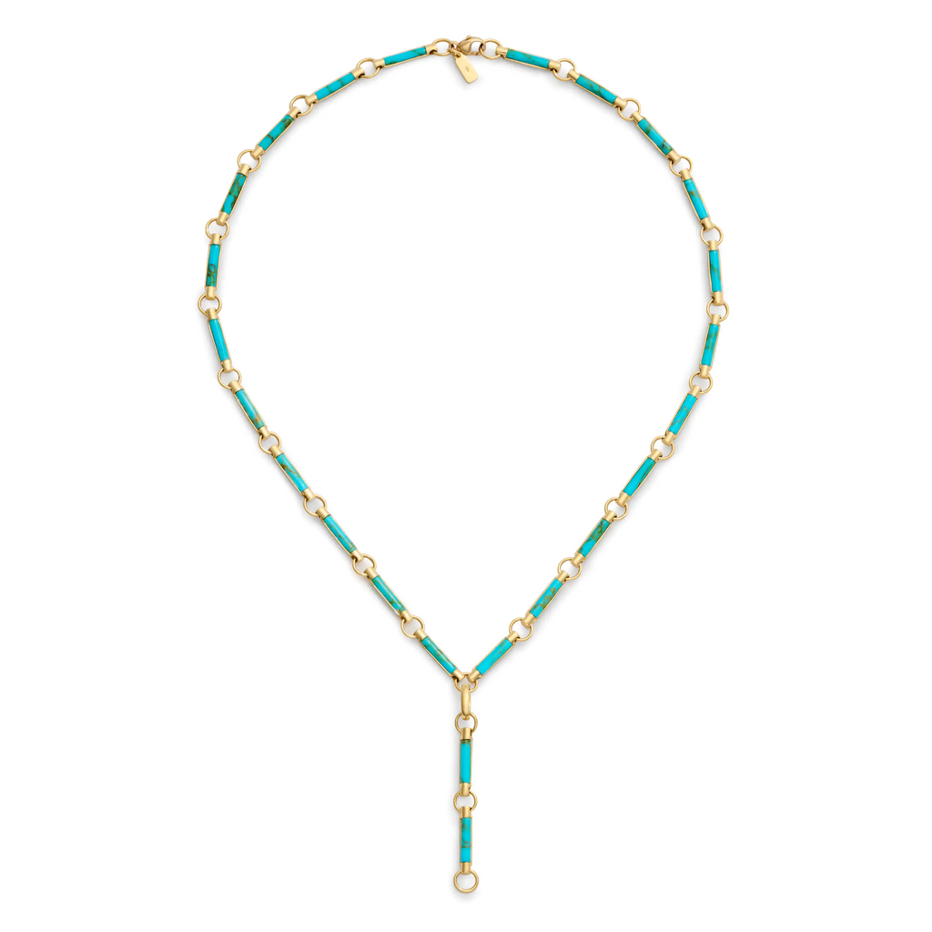 18K Yellow Gold Element | Element Extension Chain | Turquoise, Yellow Gold – FoundRae view 3