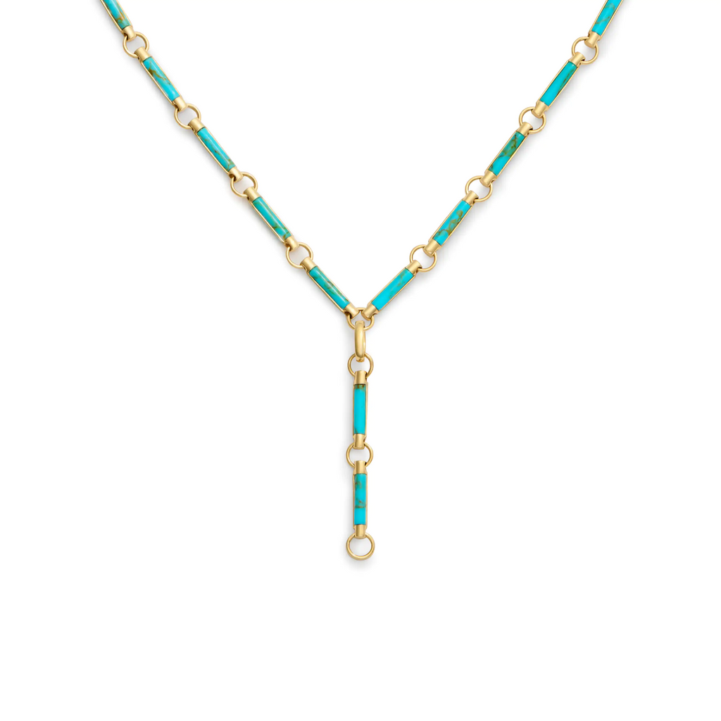 18K Yellow Gold Element | Element Extension Chain | Turquoise, Yellow Gold – FoundRae view 1