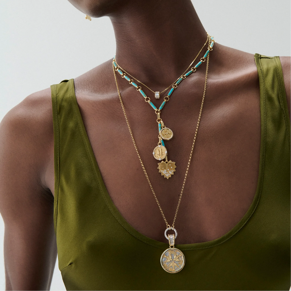 Element | Element Extension Chain | Turquoise, Yellow Gold