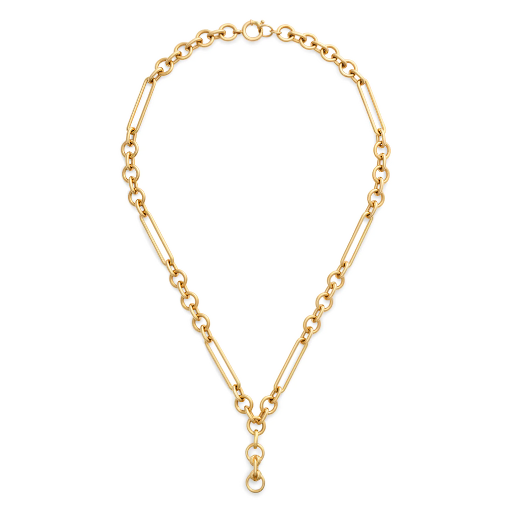 18K Yellow Gold Mixed Clip | Midsize Mixed Clip Extension Chain | 18K Yellow Gold – FoundRae view 3