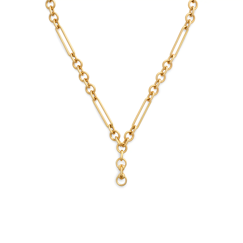 Mixed Clip | Midsize Mixed Clip Extension Chain | Yellow Gold view 1