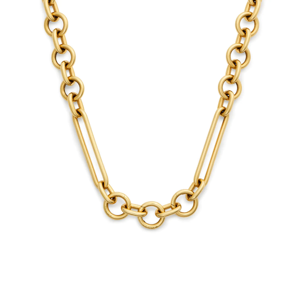 18K Yellow Gold Mixed Clip | Oversized Mixed Clip Chain | 18K Yellow Gold – FoundRae view 4
