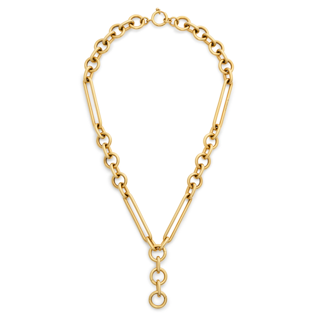18K Yellow Gold Mixed Clip | Oversized Mixed Clip Chain | 18K Yellow Gold – FoundRae view 2