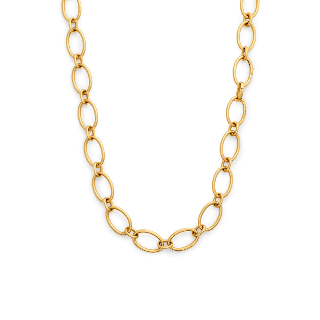 Oval | Oval Link Chain | Yellow Gold view 1