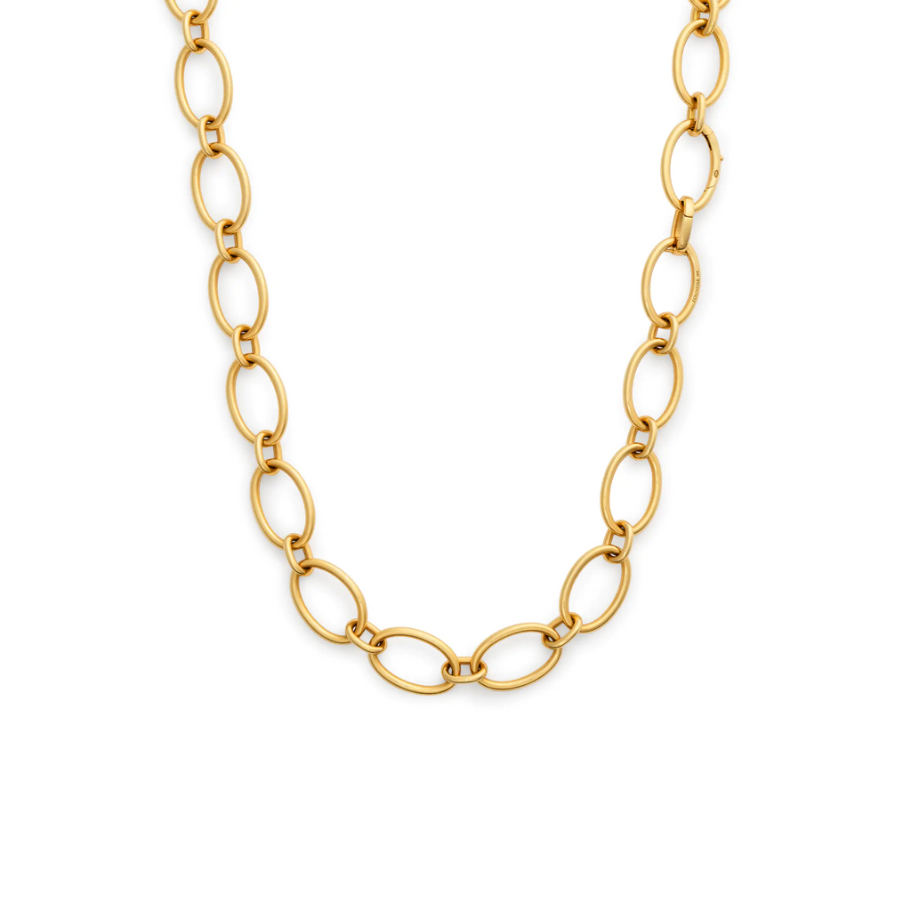 Oval | Oval Link Chain | Yellow Gold view 1