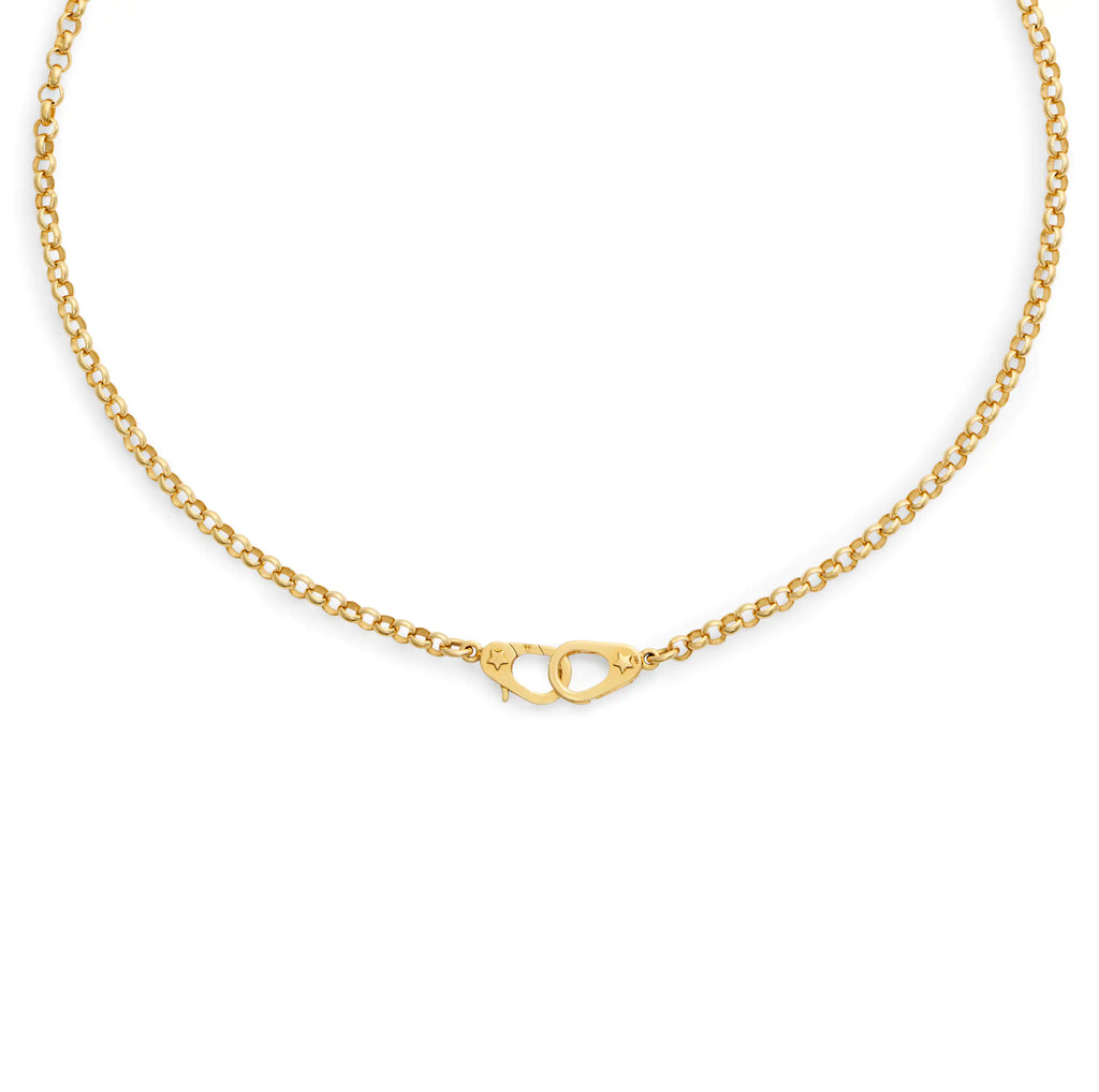 Belcher | Medium Belcher Chain with Sister Hooks | 18K Yellow Gold view 1