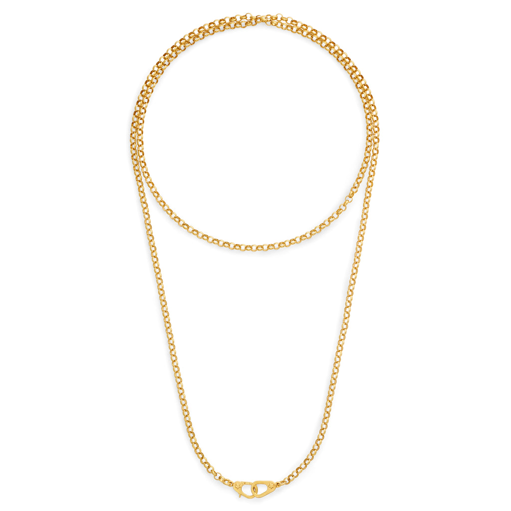 18K Yellow Gold Belcher | Medium Belcher Chain with Sister Hooks | Yellow Gold – FoundRae view 3