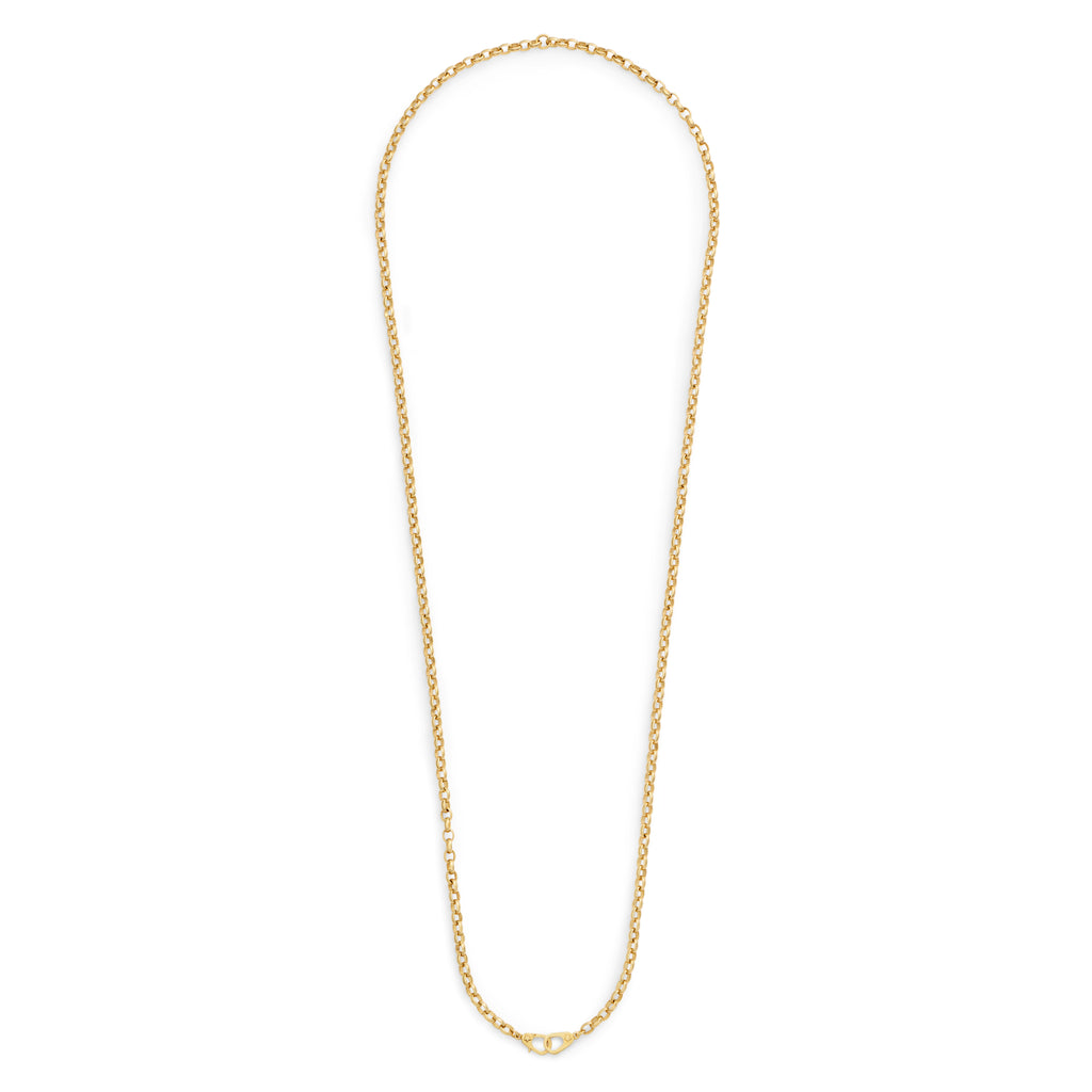 18K Yellow Gold Belcher | Medium Belcher Chain with Sister Hooks | Yellow Gold – FoundRae view 5