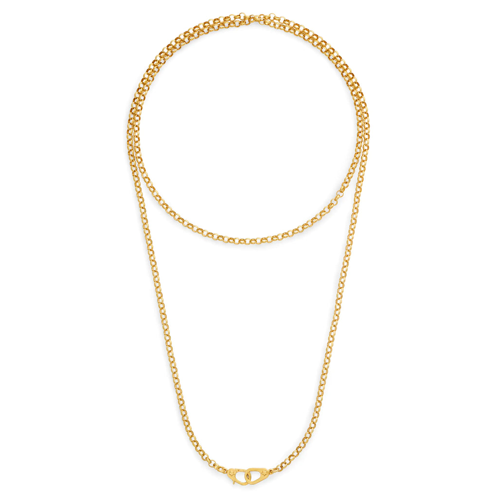 18K Yellow Gold Belcher | Medium Belcher Chain with Sister Hooks | 18K Yellow Gold – FoundRae view 7