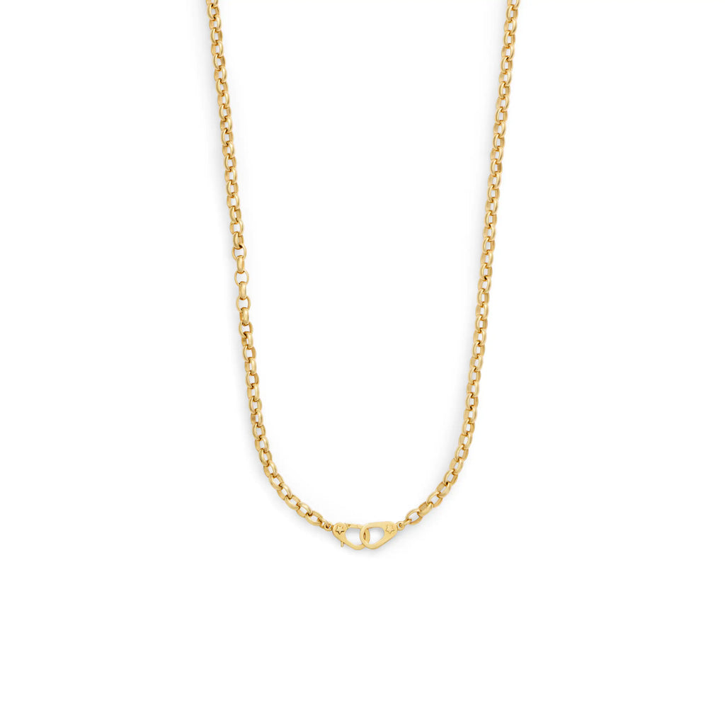 18K Yellow Gold Belcher | Medium Belcher Chain with Sister Hooks | 18K Yellow Gold – FoundRae view 5