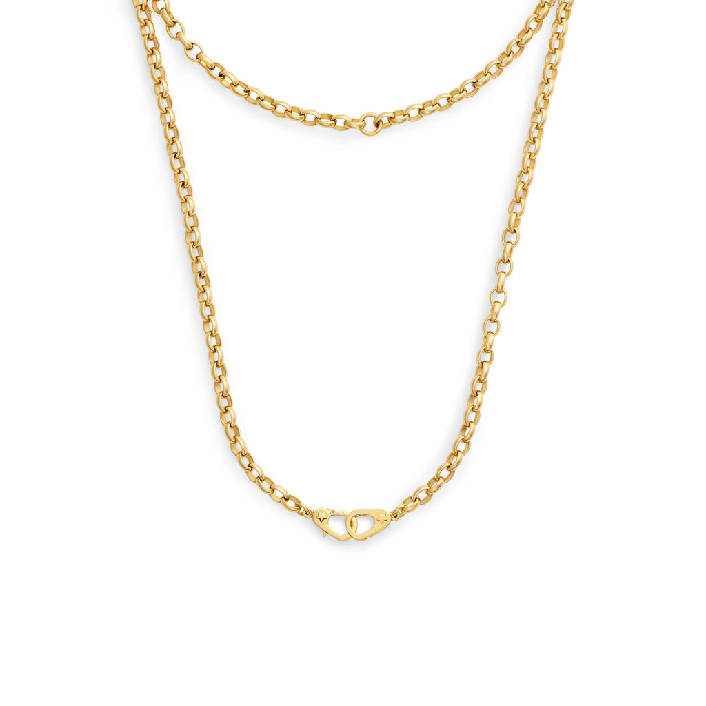 Belcher | Heavy Belcher Chain with Sister Hooks | Yellow Gold view 1