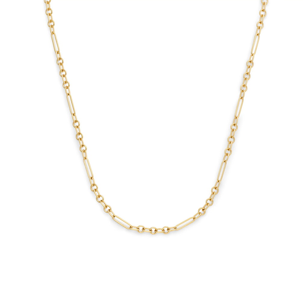 Mixed Clip | Fine Mixed Clip Chain | Yellow Gold view 1