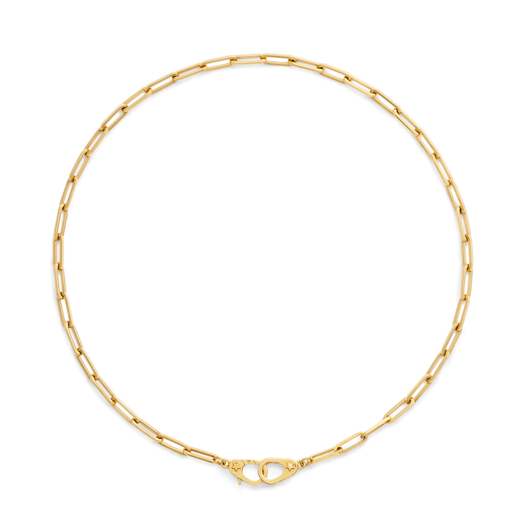 18K Yellow Gold Clip | Medium Clip Chain with Sister Hooks | Yellow Gold – FoundRae view 3