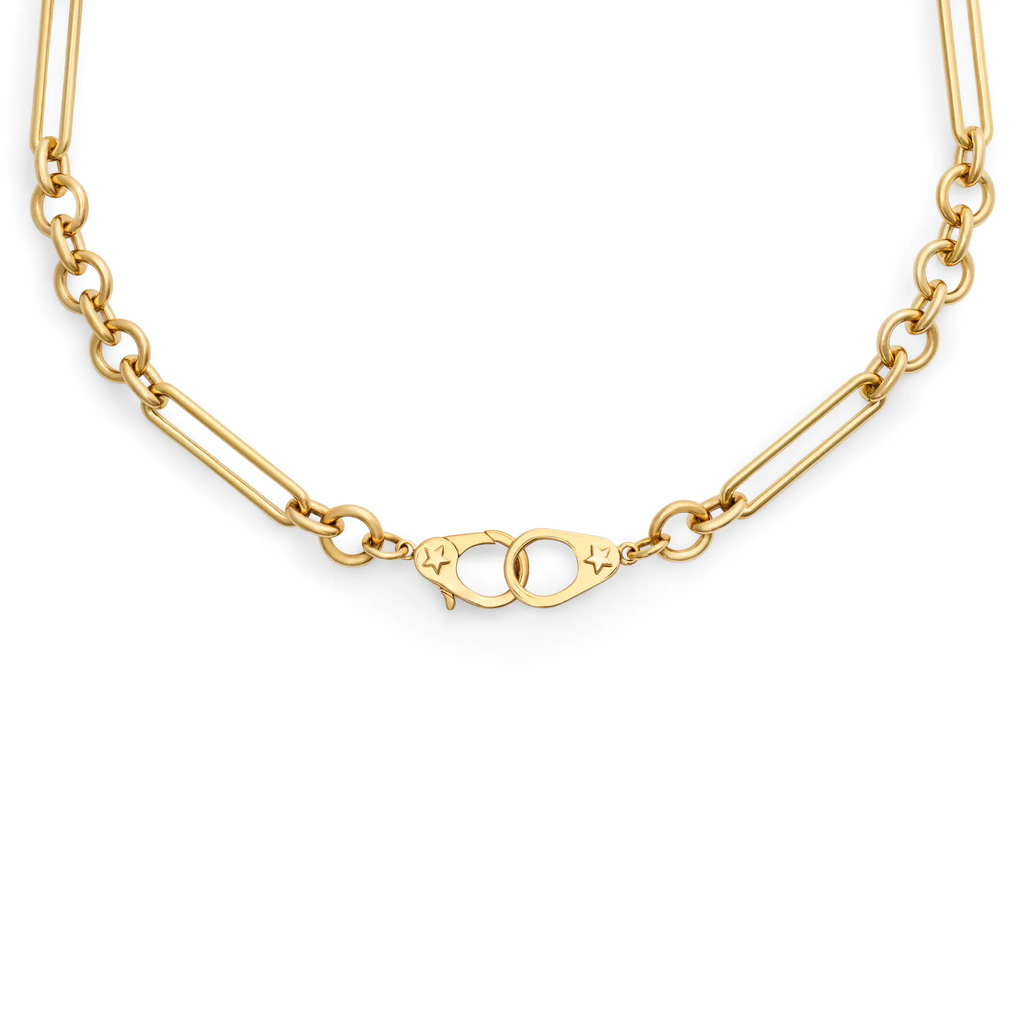 Mixed Clip | Midsized Mixed Clip Chain with Sister Hooks | Yellow Gold view 1