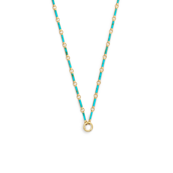 Element | Element Open Chain with Annex Link | Turquoise, Yellow Gold