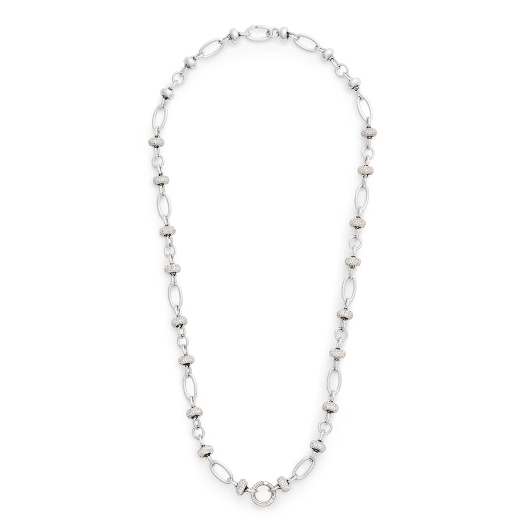 Orbit | Orbit Pavé Open Chain | Diamonds, White Gold view 2