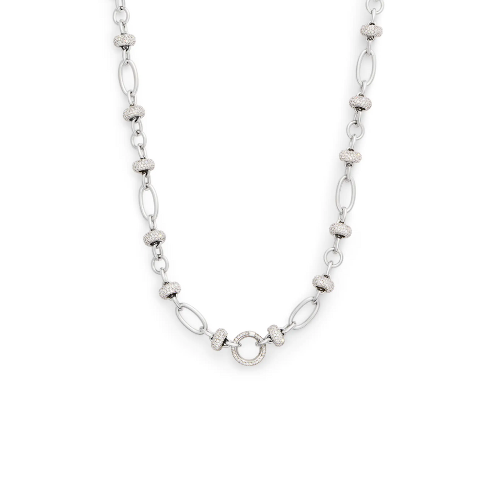 Orbit | Orbit Pavé Open Chain | Diamonds, White Gold view 1