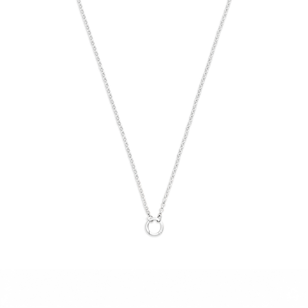 Belcher | Small Belcher Open Chain with Annex Link | 18K White Gold view 1