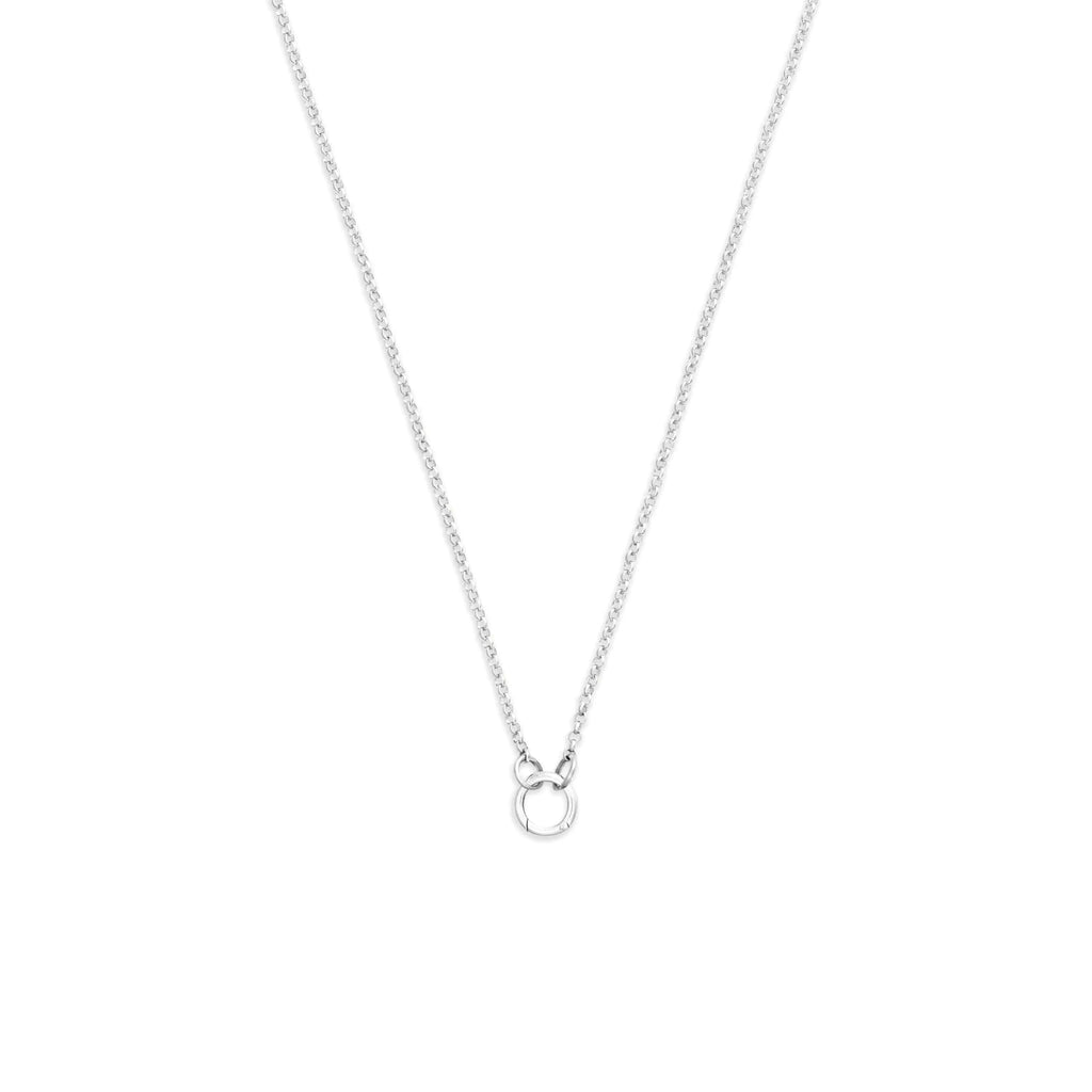 Belcher | Small Belcher Open Chain with Annex Link | 18K White Gold view 1