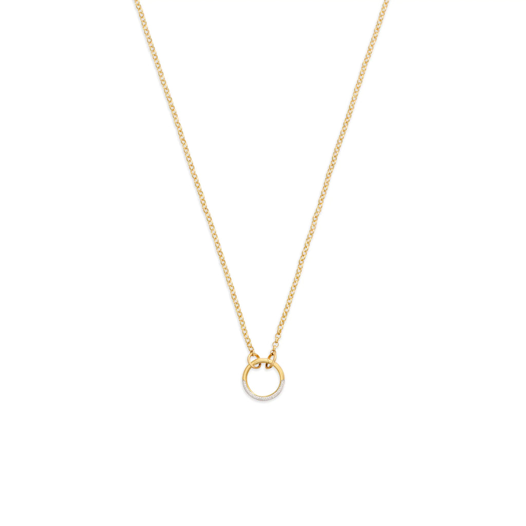 18K Yellow Gold Belcher | Small Belcher Open Chain with Pavé Medium Annex Link | Diamonds, 18K Yellow Gold – FoundRae view 1