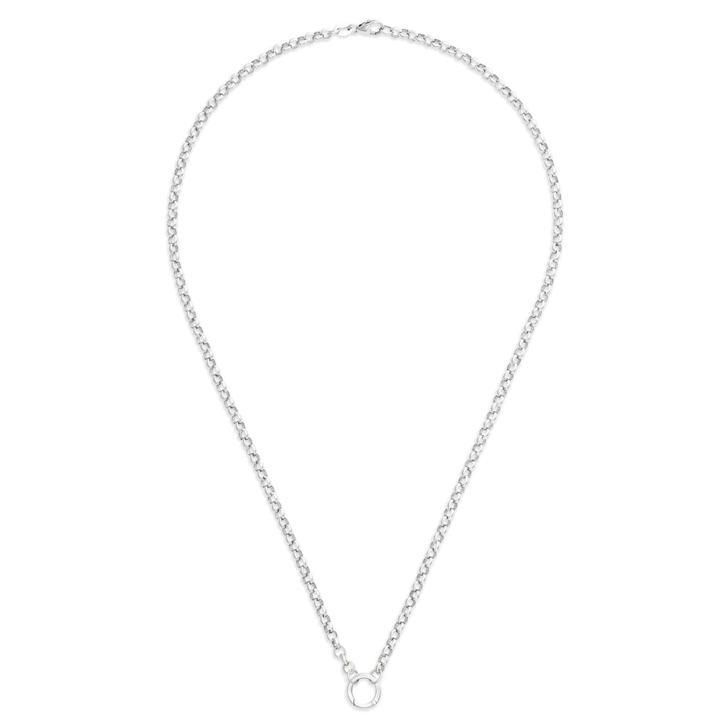Belcher | Medium Belcher Open Chain with Annex Link | 18K White Gold view 2