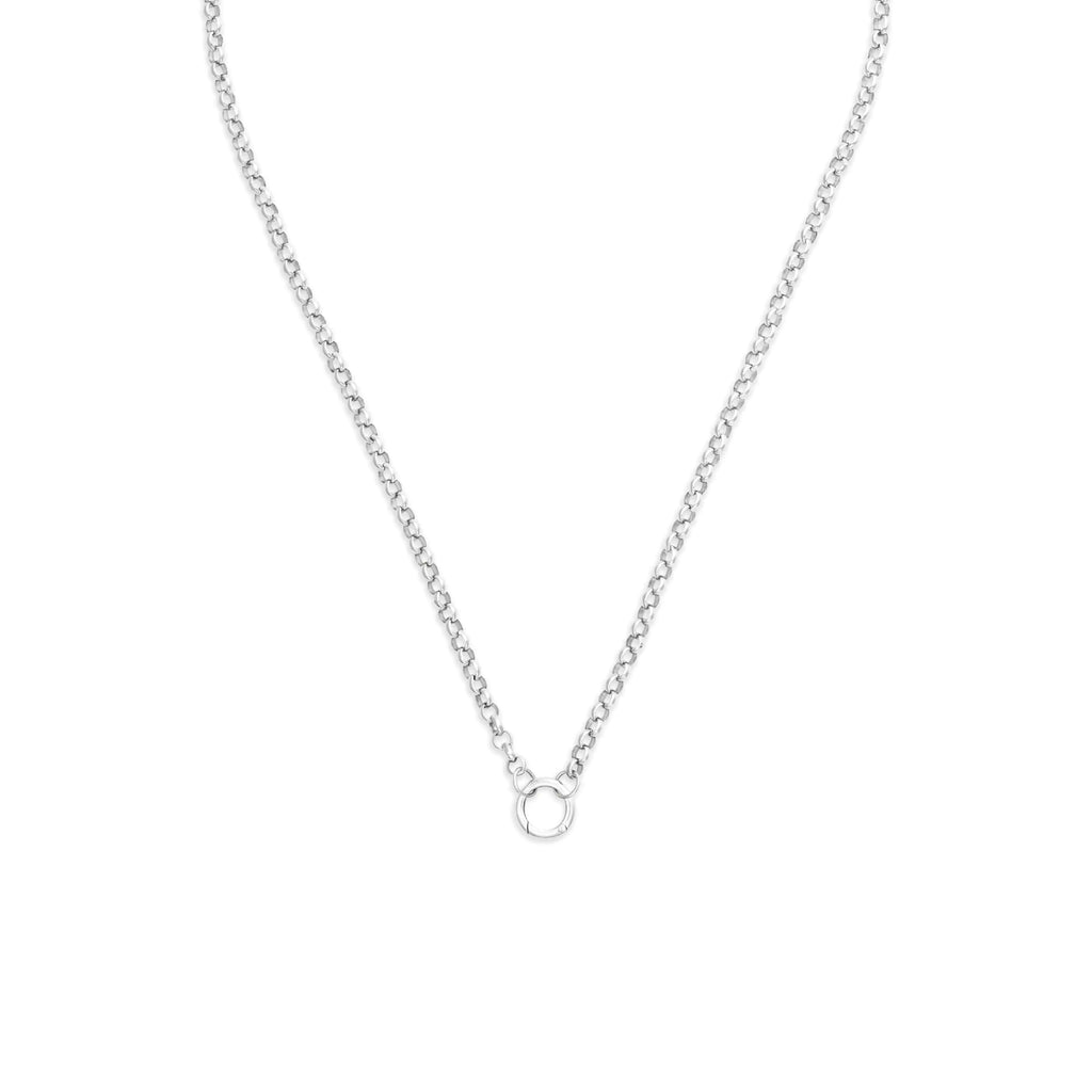 Belcher | Medium Belcher Open Chain with Annex Link | 18K White Gold view 1